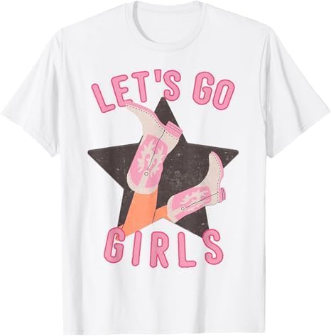 Unisex Western Let's Go Girls Bridal Bachelorette Party Matching T-Shirt