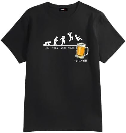 Unisex 100% Cotton Beer Friday Fun Graphic T-Shirt